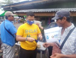 Insap Kalbar Bersama MNC Peduli Bagikan Paket Protokol Kesehatan di Pasar Senggol Pontianak