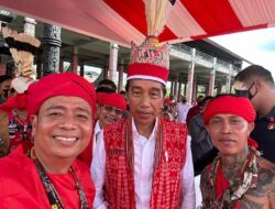 Hadir di Temu Akbar Pasukan Merah, Lasarus Puji Presiden Jokowi
